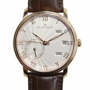 Blancpain VILLERET 6670-3642-55B Automatic 18kt Rose Gold Silvery & White