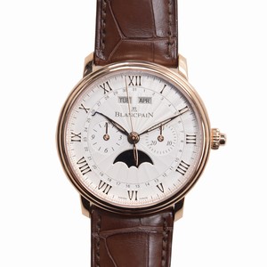 Blancpain VILLERET 6685-3642-55B Automatic 18kt Rose Gold Silvery & White