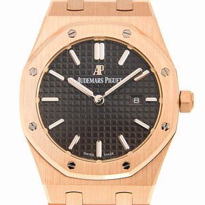 Audemars Piguet ROYAL OAK 67650OR.OO.1261OR.01 Quartz 18kt Rose Gold Dark grey 
