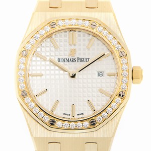 Audemars Piguet ROYAL OAK 67651BA.ZZ.1261BA.01 Quartz 18kt Gold & Diamond Silver