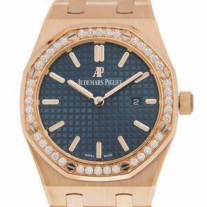 Audemars Piguet  67651OR.ZZ.1261OR.02 Quartz 18kt Rose Gold & Diamonds Blue 