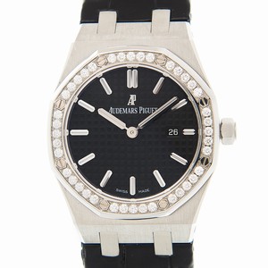Audemars Piguet ROYAL OAK 67651ST.ZZ.D002CR.01 Quartz Stainless Steel & Diamonds Black