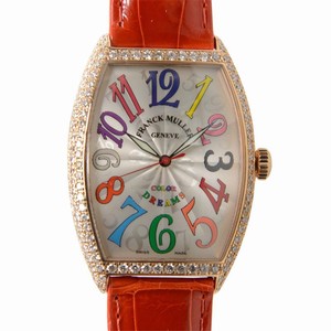 Franck Muller CINTREE CURVEX 6850 SC COL DRM D (5N) Automatic 18kt Rose Gold & Diamonds Silver
