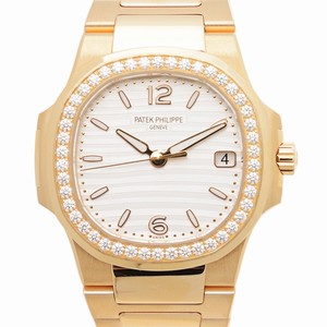 Patek Philippe NAUTILUS 7010/1R-011 Quartz 18kt Rose Gold & Diamonds White