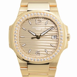 Patek Philippe NAUTILUS 7010/1R-012 Quartz 18kt Rose Gold & Diamonds Gold