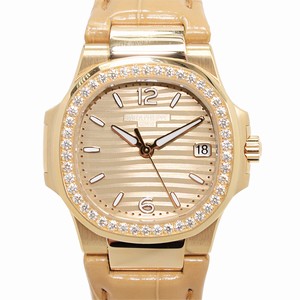 Patek Philippe NAUTILUS 7010R-012 Quartz 18kt Rose Gold & Diamonds Gold