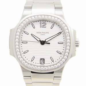 Patek Philippe NAUTILUS 7018/1A-001 Automatic Stainless Steel & Diamonds Silver