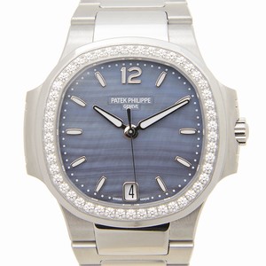Patek Philippe NAUTILUS 7018/1A-010 Automatic Stainless Steel & Diamonds Blue 