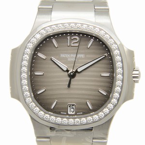 Patek Philippe NAUTILUS 7018/1A-011 Automatic Stainless Steel & Diamonds Gray