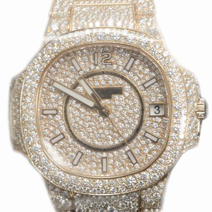 Patek Philippe NAUTILUS 7021/1R-001 Automatic 18kt Rose Gold & Diamonds Gold