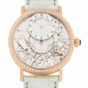 Breguet TRADITION 7038BR/18/9V6/D00D Automatic 18kt Rose Gold & Diamonds Silver