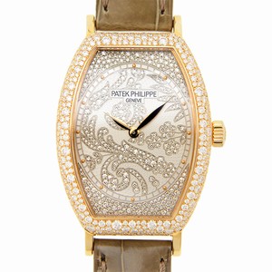 Patek Philippe GONDOLO 7099R-001 Manual Wind 18kt Rose Gold & Diamonds Silver