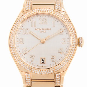 Patek Philippe TWENTY-4 7300/1201R-001 Automatic 18kt Rose Gold & Diamonds White
