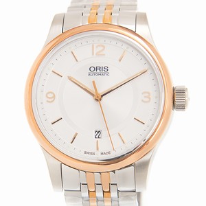 Oris CLASSIC DATE 733 7594 4331 (8 20 63) Automatic Gold-Plated & Stainless Steel Silver