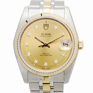 Tudor PRICE DATE-DAY 74033-62473-10DI-CH Automatic 18kt Gold & Steel Gold