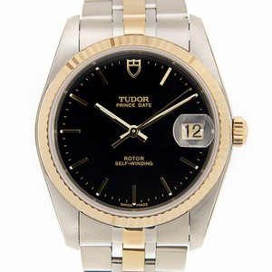 Tudor PRICE DATE-DAY 74033-62473-BK Automatic 18kt Gold & Steel Black