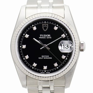 Tudor PRINCE DATE 74034-62470-10DI-BK Automatic Stainless Steel Black