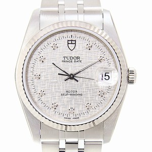 Tudor PRINCE DATE 74034-62470-10DI-SVCL Automatic 18kt White Gold & Steel Silver