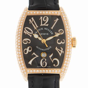 Franck Muller CINTREE CURVEX 7500 SC AT DT FO D (5N) Automatic 18kt Rose Gold & Diamonds Black