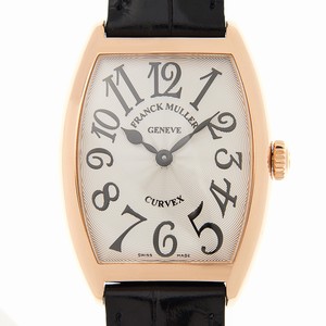 Franck Muller CINTREE CURVEX 7502 QZ (5N) Quartz 18kt Rose Gold Silver