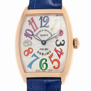 Franck Muller CINTREE CURVEX 7502 QZ COL DRM (5N) Quartz 18kt Rose Gold Silver