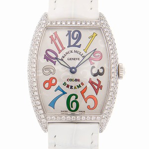 Franck Muller CINTREE CURVEX 7502 QZ COL DRM D (AC) Quartz Stainless Steel & Diamonds Silver