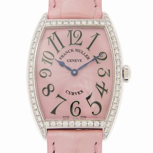 Franck Muller CINTREE CURVEX 7502 QZ D 1R (AC) -PINK Quartz Stainless Steel & Diamonds Pink
