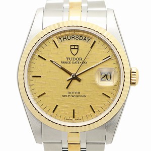Tudor PRICE DATE-DAY 76213-62483-CHCL Automatic 18kt Gold & Steel Gold