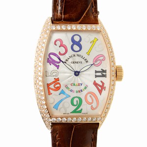 Franck Muller CRAZY HOURS 7851 CH COL DRM (5N) Automatic 18kt Rose Gold & Diamonds Silver