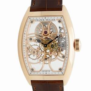 Franck Muller GENEVE 7880 B S6 SQT (5N) Manual Wind 18kt Rose Gold Transparent Skull