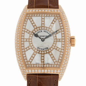 Franck Muller CINTREE CURVEX 7882 QZ SNR D CD (5N) Quartz 18kt Rose Gold & Diamonds White