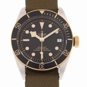 Tudor BLACK BAY 79733N-CANVAS STRAP Automatic 18kt Gold & Steel Black
