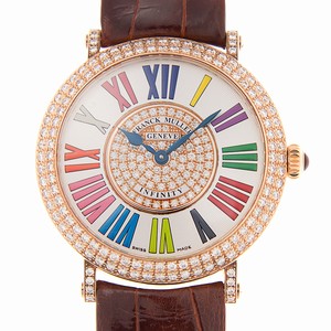 Franck Muller ROUND 8038 QZ COL DRM R D CD 1P (5N) Quartz 18kt Rose Gold & Diamonds White