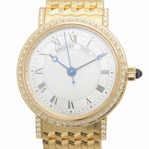 Breguet CLASSIC 8068BA/52/AC0/DD00 Automatic 18kt Gold & Diamond Silvery & White