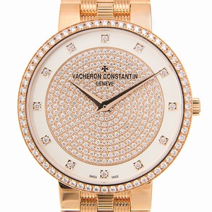Vacheron Constantin TRADITIONNELLE 81576/V01R-9695 Manual Wind 18kt Rose Gold & Diamonds White