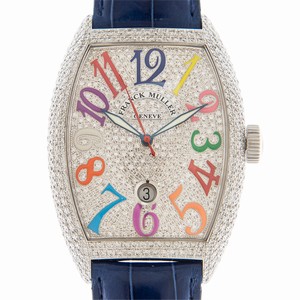 Franck Muller COLOR DREAMS 8880 SC DT D6 CD COL DRM(OG)-BL Automatic 18kt White Gold & Diamond Silver