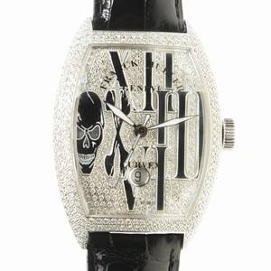 Franck Muller GOTHIQUE 8880 SC DT GOTH D CD (OG) Automatic 18kt White Gold & Diamond Silver