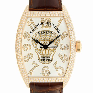Franck Muller GOTHIQUE 8880 SC DT GOTH NBR D CD (5N) Automatic 18kt Rose Gold & Diamonds White