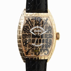 Franck Muller BLACK CROCO 8880 SC GOLD CRO (5N) Automatic 18kt Rose Gold Gold