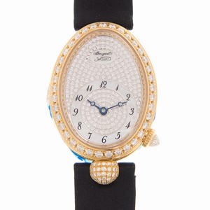Breguet REINE DE NAPLES 8928BA/8D/844/DD0D Automatic 18kt Gold & Diamond Silver