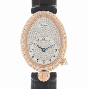 Breguet REINE DE NAPLES 8928BR/8D/944/DD0D/3L  Automatic 18kt Rose Gold & Diamonds Silver