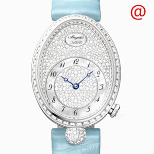 Breguet REINE DE NAPLES 8938BB/8D/964 DD0D Automatic 18kt White Gold & Diamond Silver