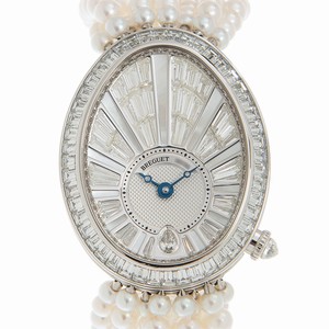 Breguet REINE DE NAPLES 8939BB/6D/J49/DD0D Automatic 18kt White Gold & Diamond Silver