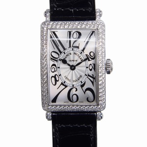 Franck Muller LONG ISLAND 902 QZ D (OG) Quartz 18kt White Gold & Diamond Silver