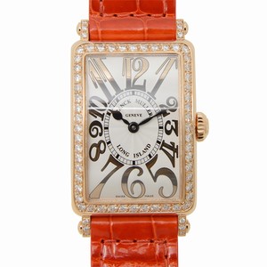 Franck Muller LONG ISLAND 902 QZ REL D 1R (5N) Quartz 18kt Rose Gold & Diamonds Silver