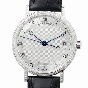 Breguet CLASSIC 9068BB/12/976/DD00 Automatic 18kt White Gold & Diamond Silver