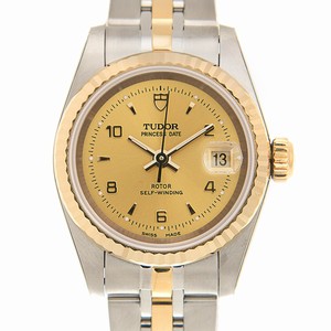 Tudor PRINCESS DATE 92413-62433-246810AR-CH Automatic 18kt Gold & Steel Gold