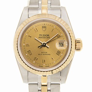 Tudor PRINCESS DATE 92413-62433-CHRN Automatic 18kt Gold & Steel Gold