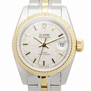 Tudor PRINCESS DATE 92413-62433-SVCL Automatic 18kt Gold & Steel Silver