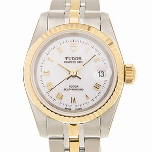 Tudor PRINCESS DATE 92413-62433-WTRN Automatic 18kt Gold & Steel White